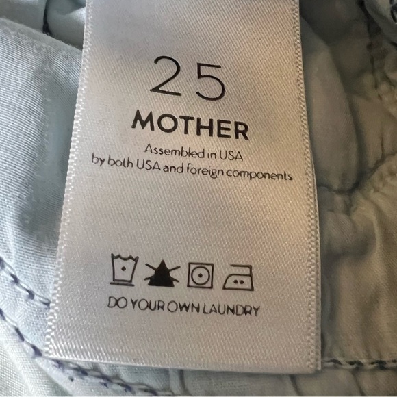 MOTHER Denim The Looker Ankle Step Fray Jeans Exposed Secret Sister Wash Size 25 - Picture 10 of 13